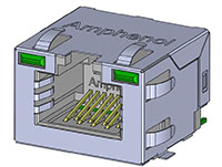 Cat5e (1 - 2.5 Gbps) SMT Modular Jacks